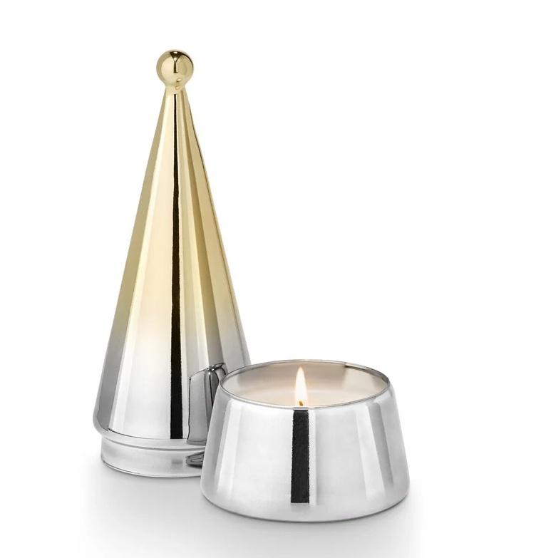 Illume Winter White Medium High Shine Tree Candle