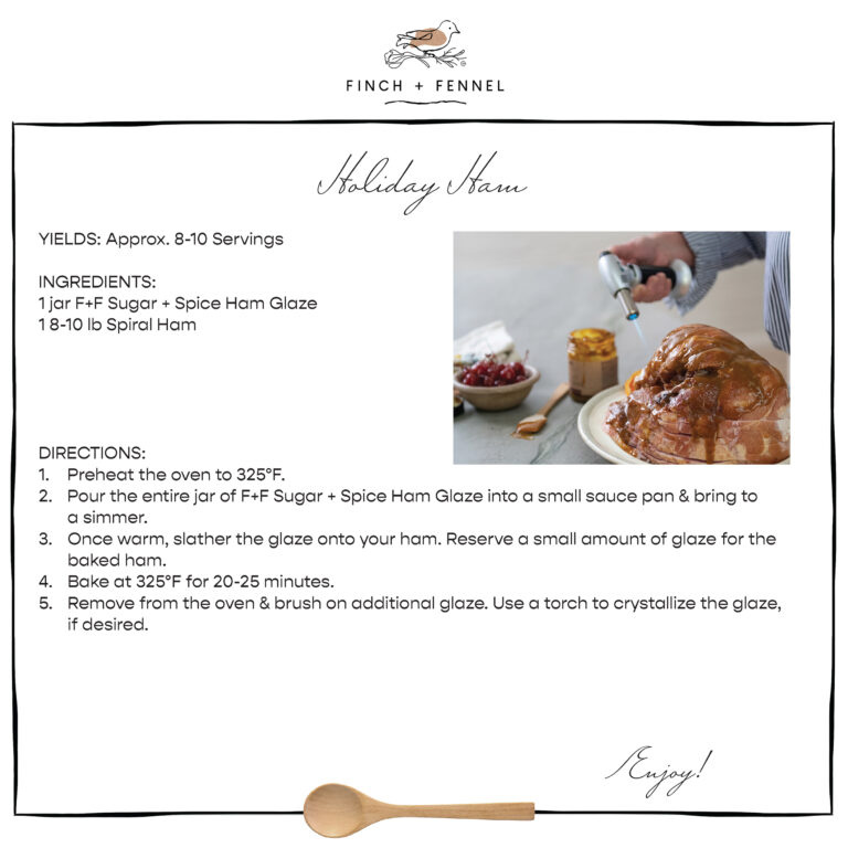 Finch + Fennel Sugar + Spice Ham Glaze