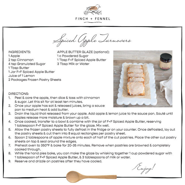 Finch + Fennel Spiced Apple Butter