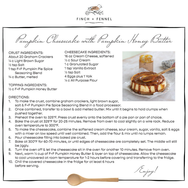 Finch + Fennel Pumpkin Honey Butter