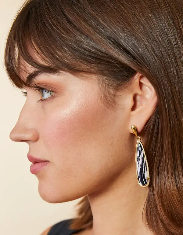 Spartina Satulah Drip Earrings Black