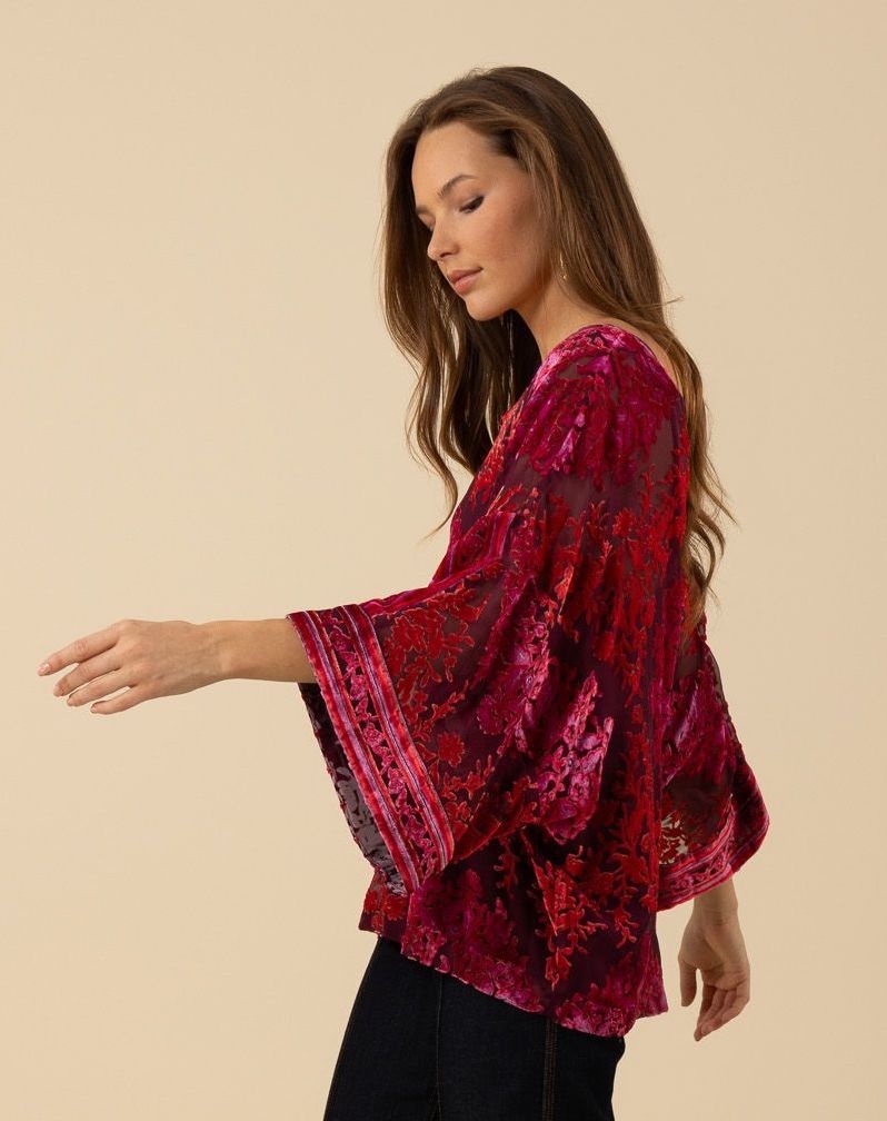 Hale Bob Briar Kimono Sleeve Top