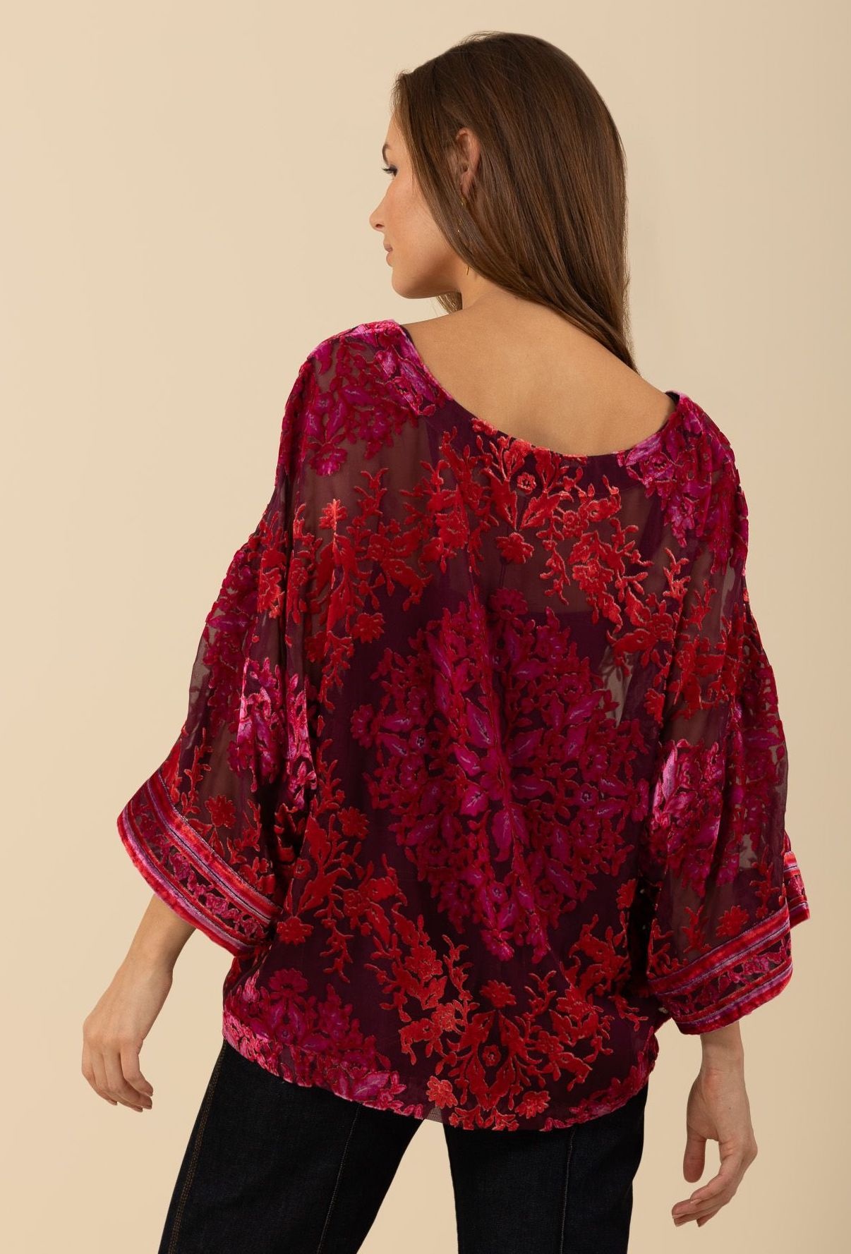 Hale Bob Briar Kimono Sleeve Top