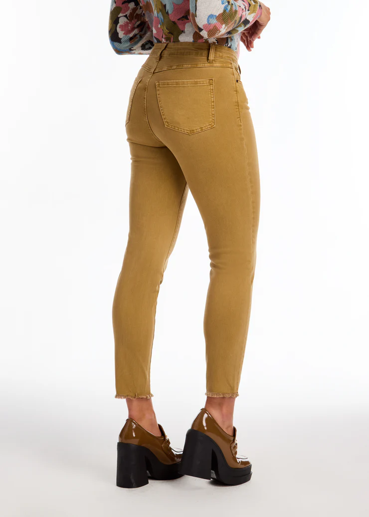 French Dressing Olivia Slim Ankle Denim Golden