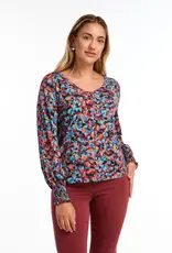French Dressing Smocked Cuff Top Indi