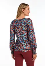 French Dressing Smocked Cuff Top Indi