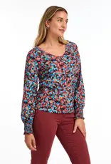 French Dressing Smocked Cuff Top Indi