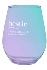Slant Jumbo Stemless Wine Glass 30 oz Bestie