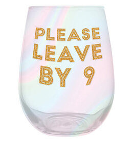 Slant Please Leave by 9 Glass 20 oz