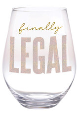 Slant Jumbo Wine Glass 30 oz Finally Legal