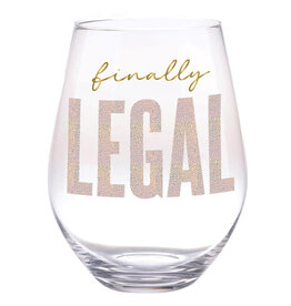 Slant Jumbo Wine Glass 30 oz Finally Legal