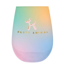 Slant Party Animal Wine Glass 20 oz