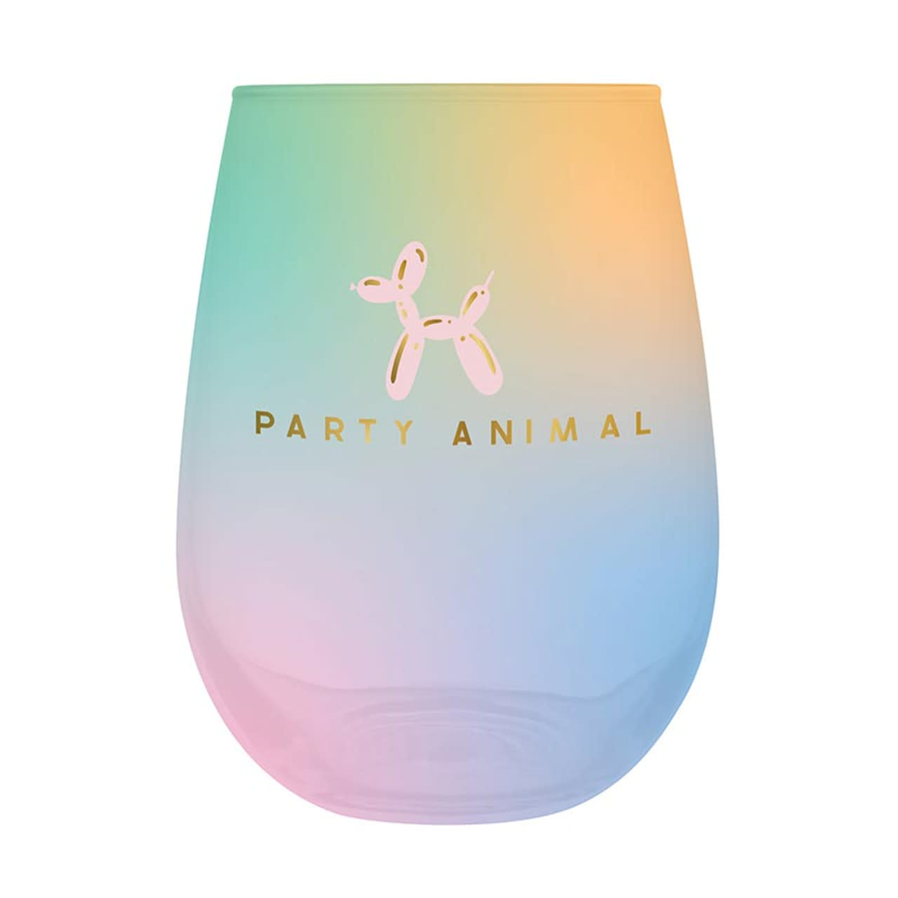 Slant Party Animal Wine Glass 20 oz