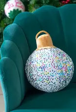 Shiraleah Merry Bauble Sequin Medium Pillow White