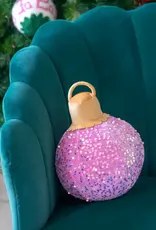 Shiraleah Merry Bauble Sequin Small Pillow Candy