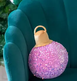 Shiraleah Merry Bauble Sequin Small Pillow Candy