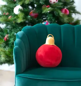 Shiraleah Merry Bauble Pillow Medium Red