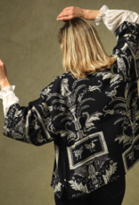 Two's Company Vintage Damask Short Kimono
