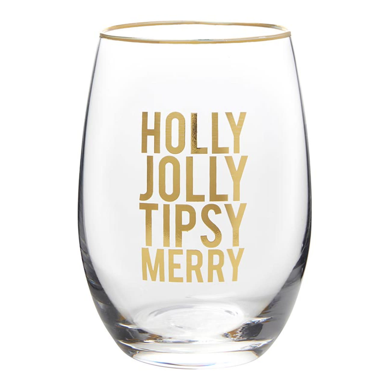 Santa Barbara Design Holly Jolly Glass 17oz