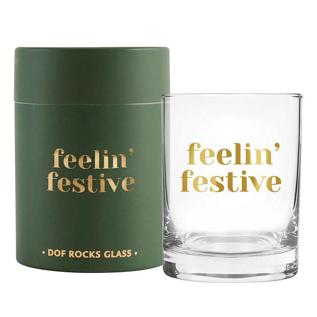 Santa Barbara Design Feelin' Festive Glass 14oz