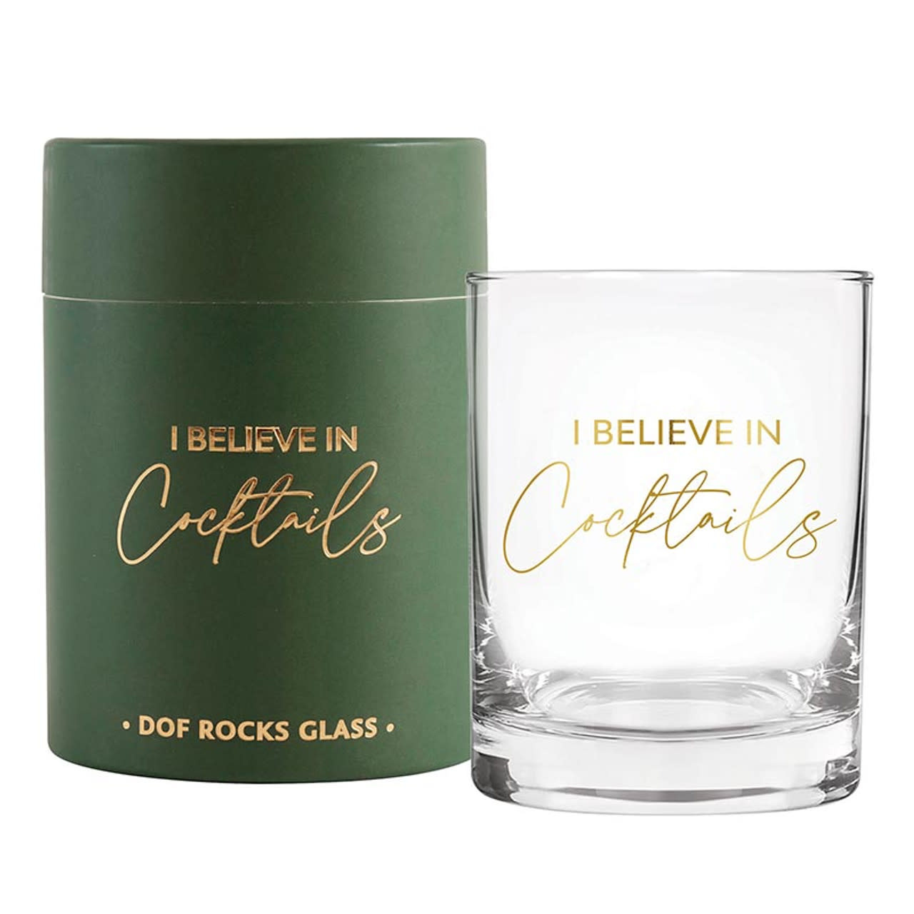 Santa Barbara Design I Believe In Cocktails Glass 14oz