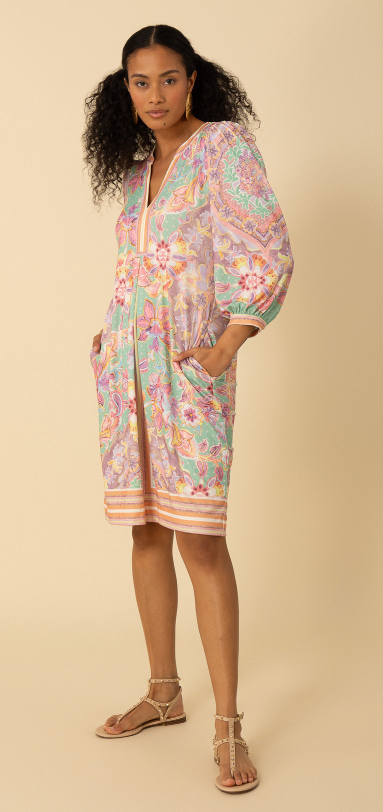 Hale Bob Anne Dress Green
