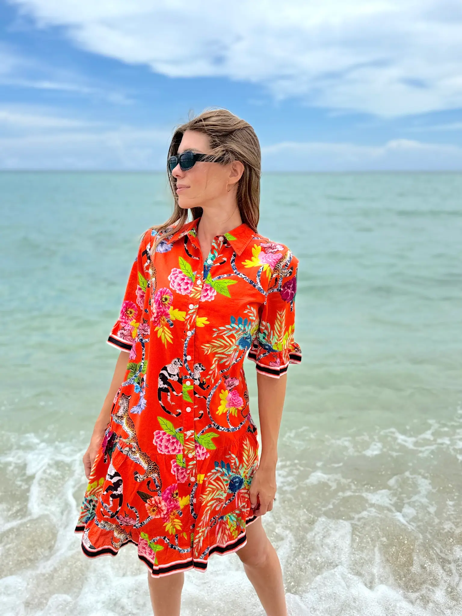 Isla Payal Lisbon Dress Jungle Book Red