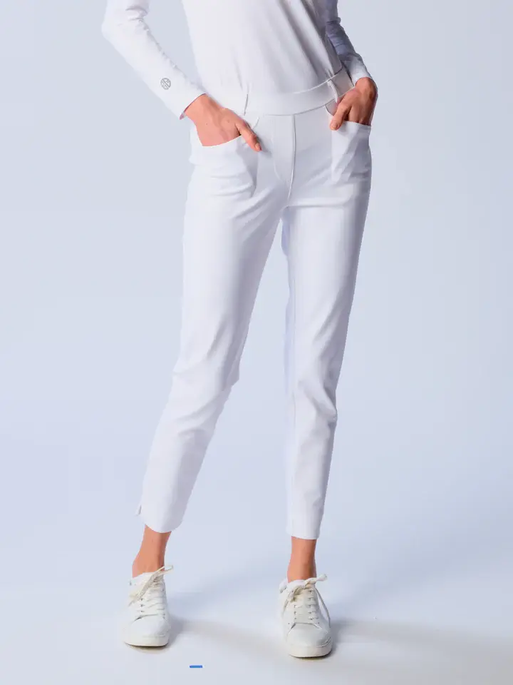 Dizzy Lizzie Golf Pant White