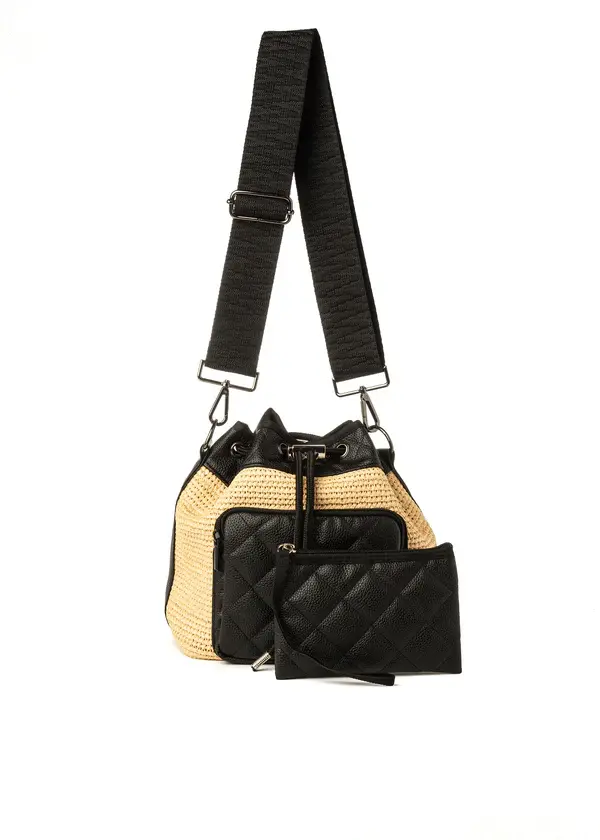Haute Shore Lindsey Raffia Bucket Bag