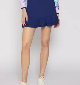 G Lifestyle Double Ruffle Skort Navy