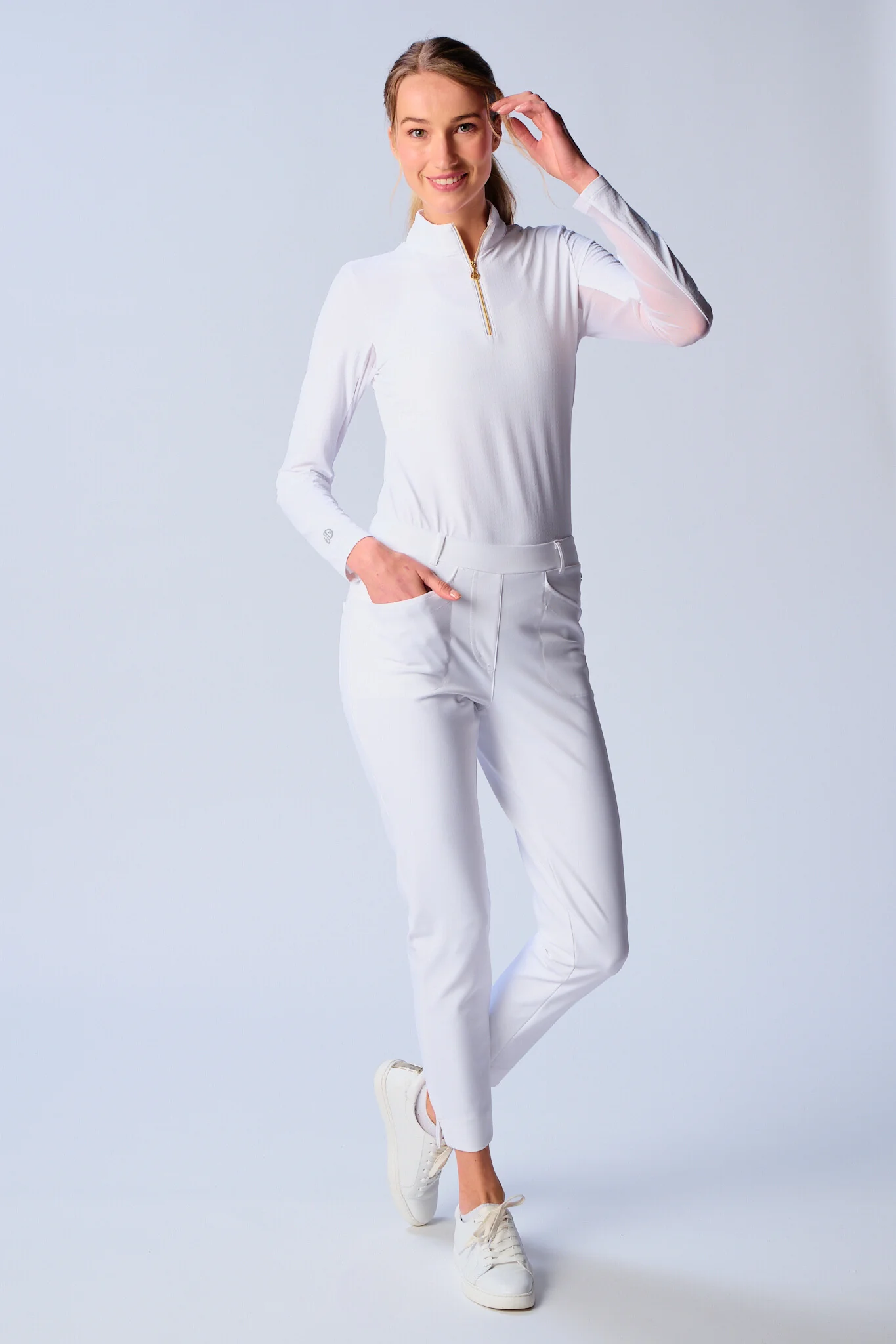 Dizzy Lizzie Golf Pant White
