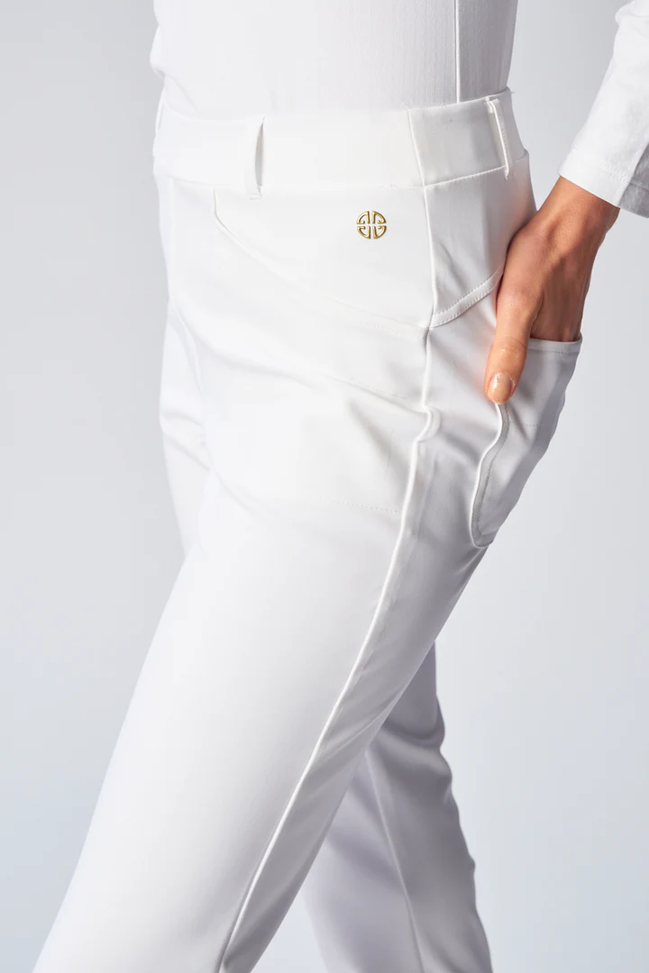 Dizzy Lizzie Golf Pant White
