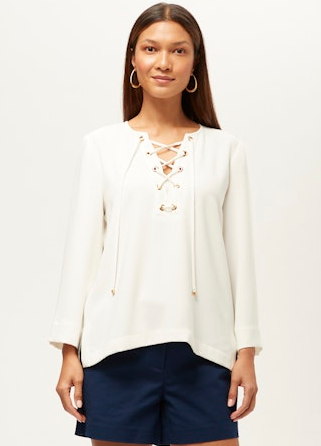 Trina Turk Catamaran Top White