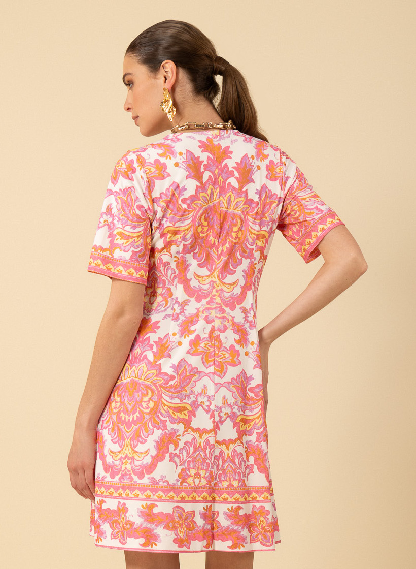 Hale Bob Bethany Dress Pink