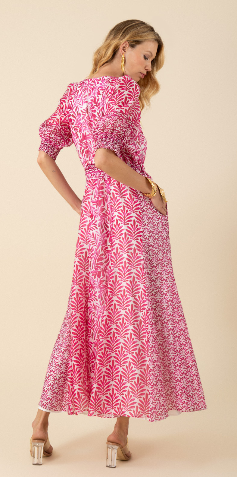 Hale Bob Estella Dress Pink