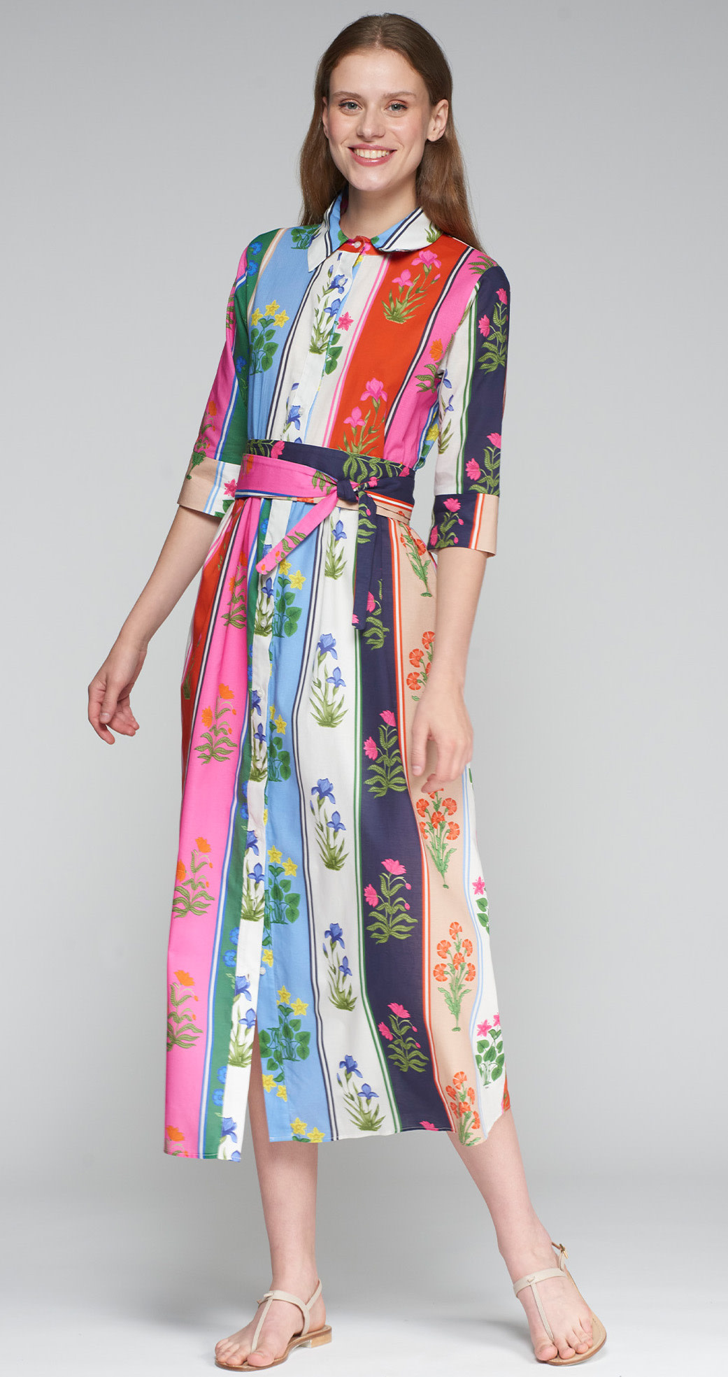 Vilagallo Brenda Dress Flores