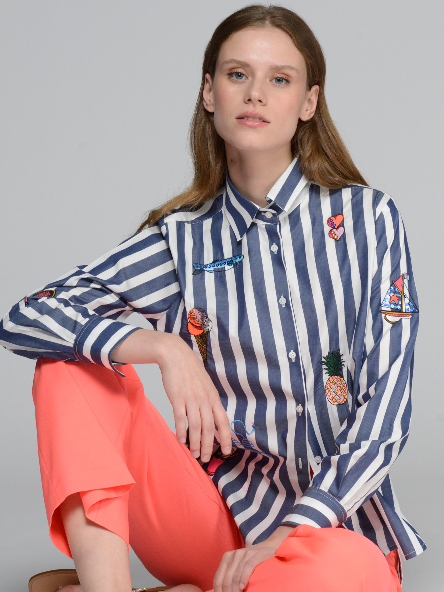 Vilagallo Isa Shirt Raya Azul
