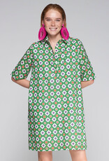 Vilagallo Vilagallo Geometric Dress Green