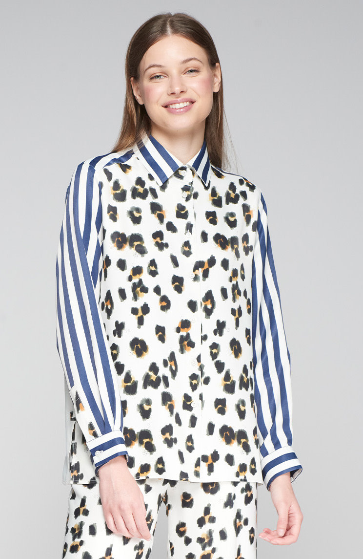 Vilagallo Vilagallo Flores Leopard Top