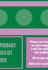 Drinks On Me Sell Nudes Double Sided Napkins