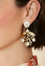 Spartina Delphinium Earrings Cream