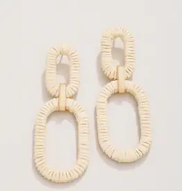 Spartina Straw Link Earrings