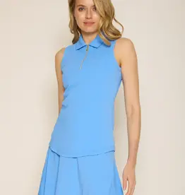G Lifestyle Sleeveless Polo Bright Peri