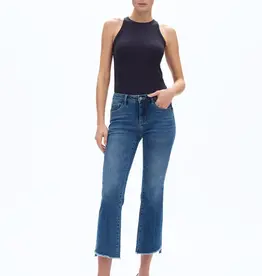 Bayeas Crop Jeans w/ Frayed Hem