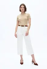 Bayeas Relax Straight Leg Jean White