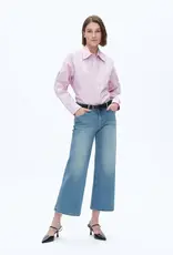 Bayeas Wide Leg Crop Jean Light Blue