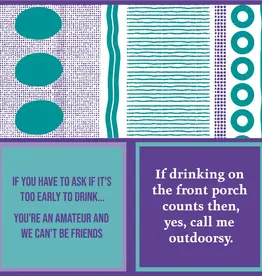 Drinks On Me Outdoorsy Double Sided Napkin