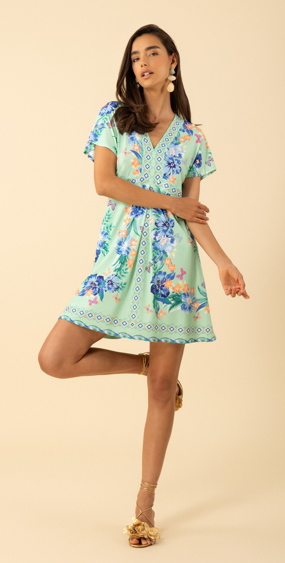 Hale Bob Bridget Dress Mint