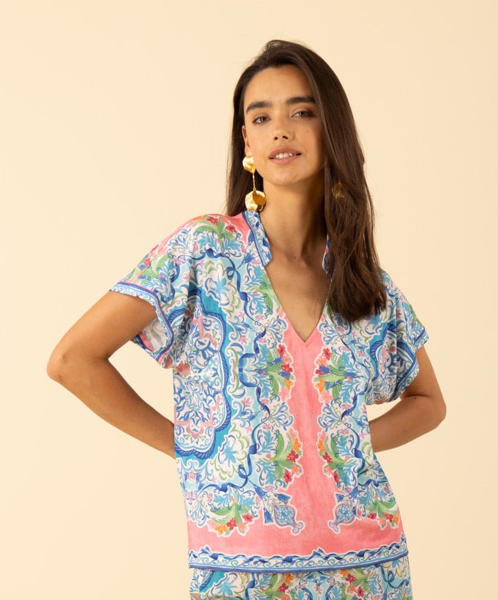 Hale Bob Joelle Top Pink