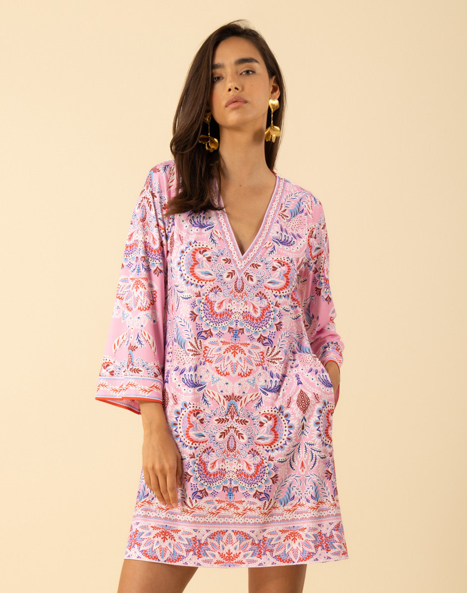 Hale Bob Aila Dress Pink